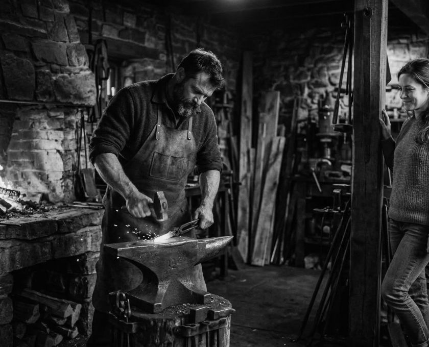 A strong, confident man representing leadership and devotion in a long-term relationship.