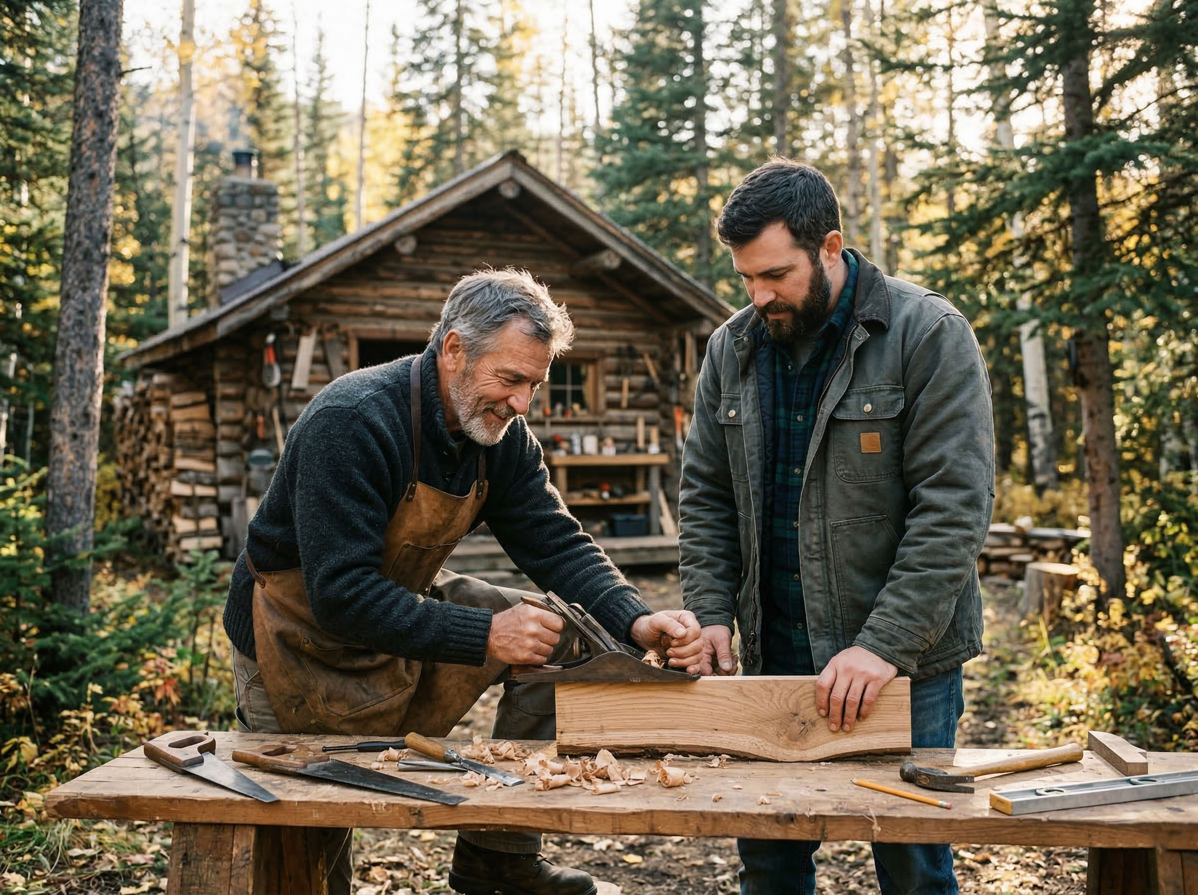 Father and son outdoors — representing male legacy, fatherhood, and the importance of understanding your own biology