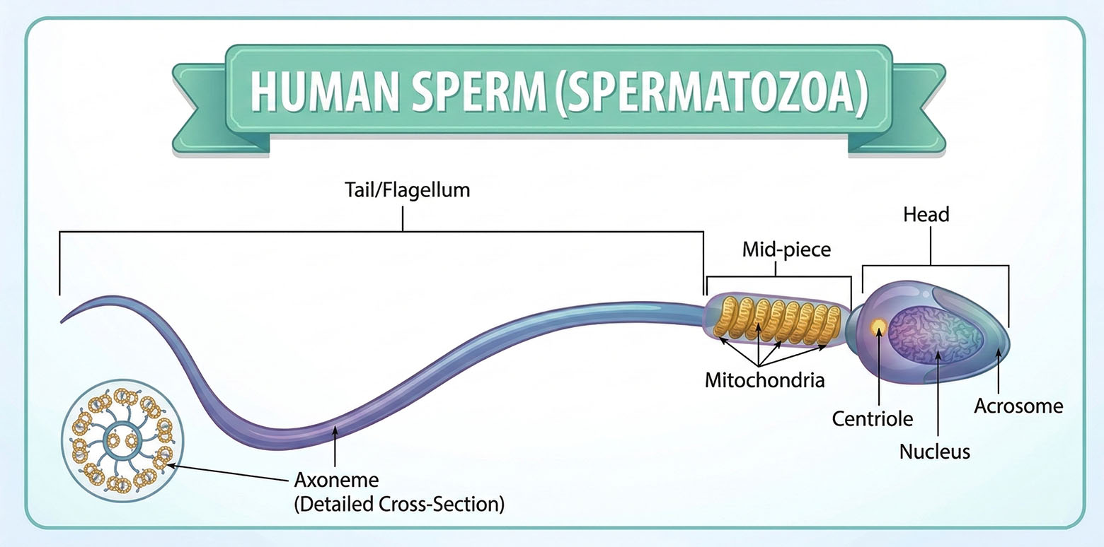 The human spermatozoide