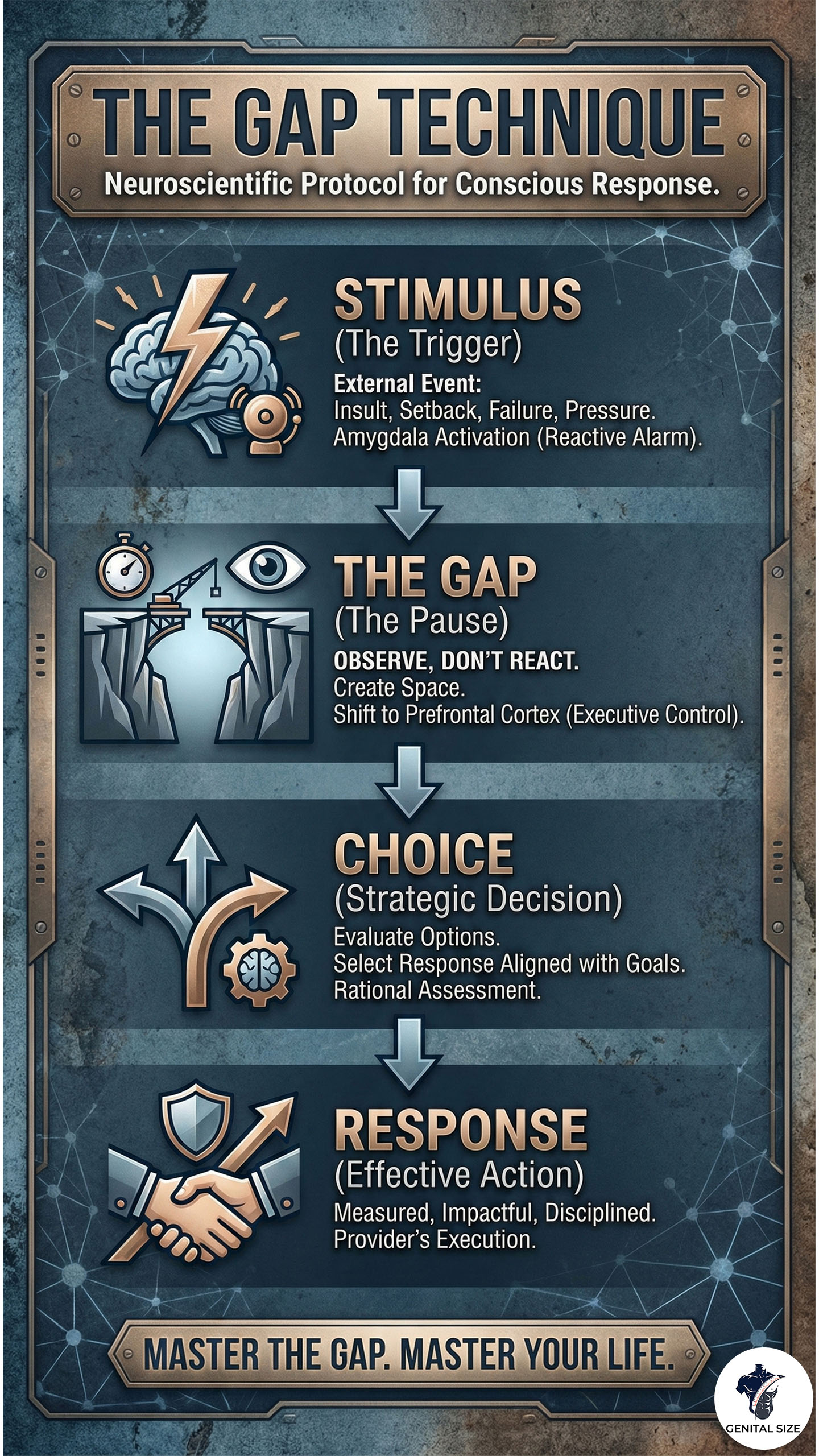 The gap technique infographic