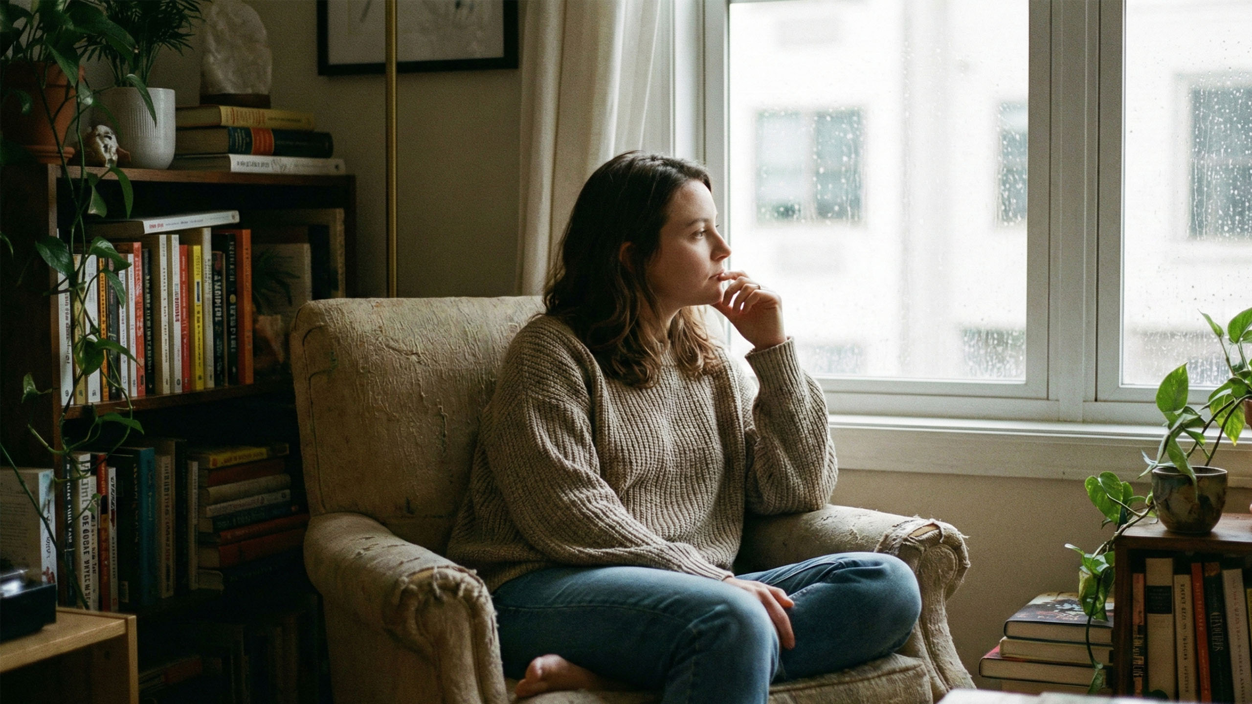 Une femme réfléchissant à l’amour, au mariage et à des désirs sexuels inexprimés.