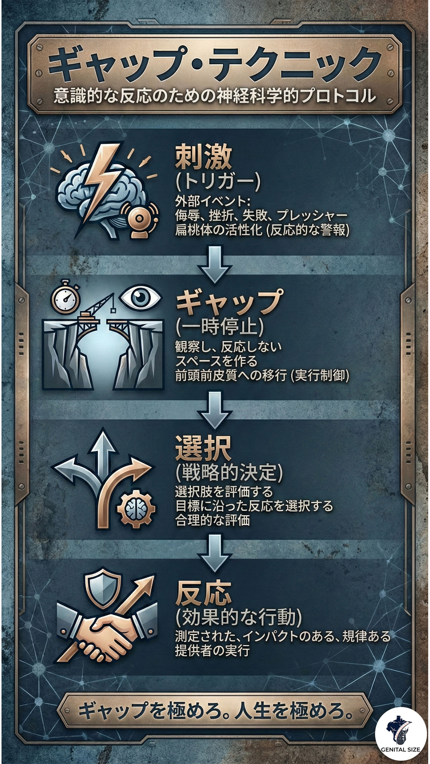 ギャップ・テクニックのインフォグラフィック