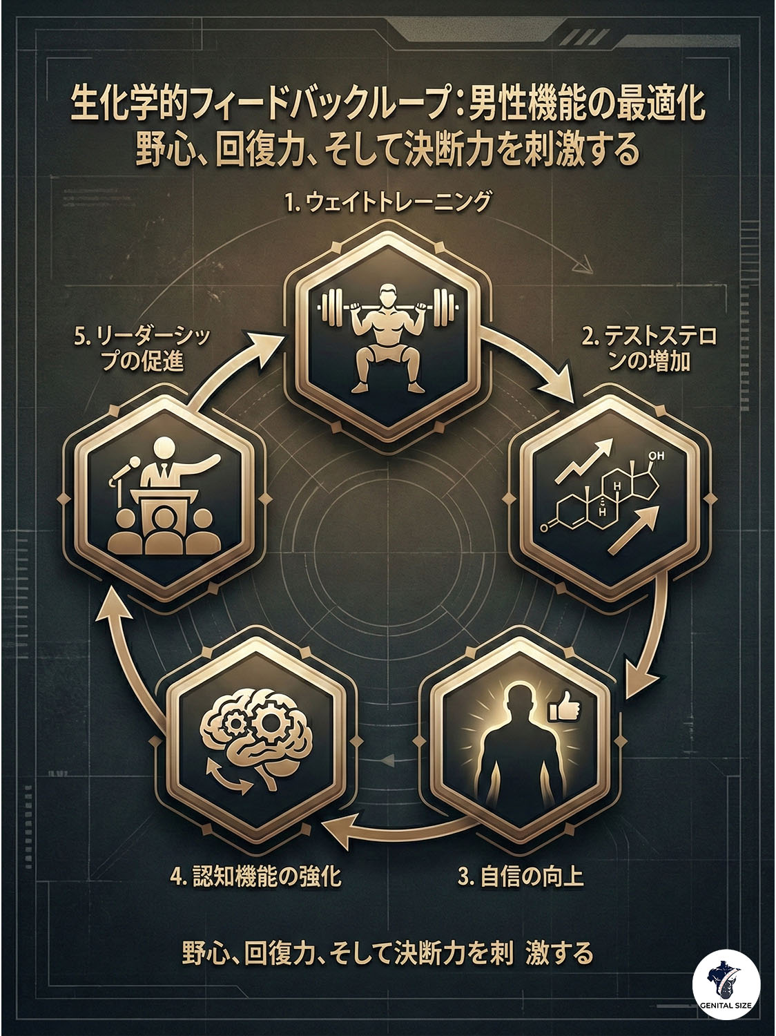 生化学的フィードバックループのインフォグラフィック