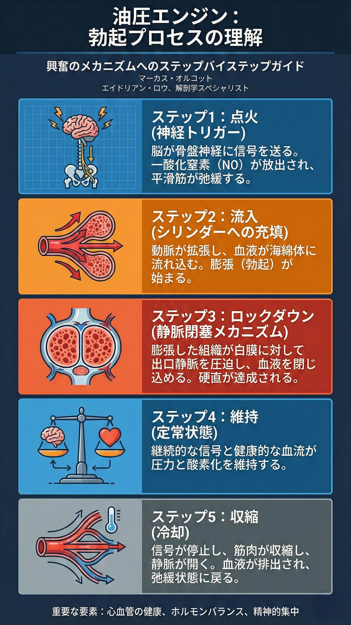 油圧エンジン：勃起プロセスを理解する