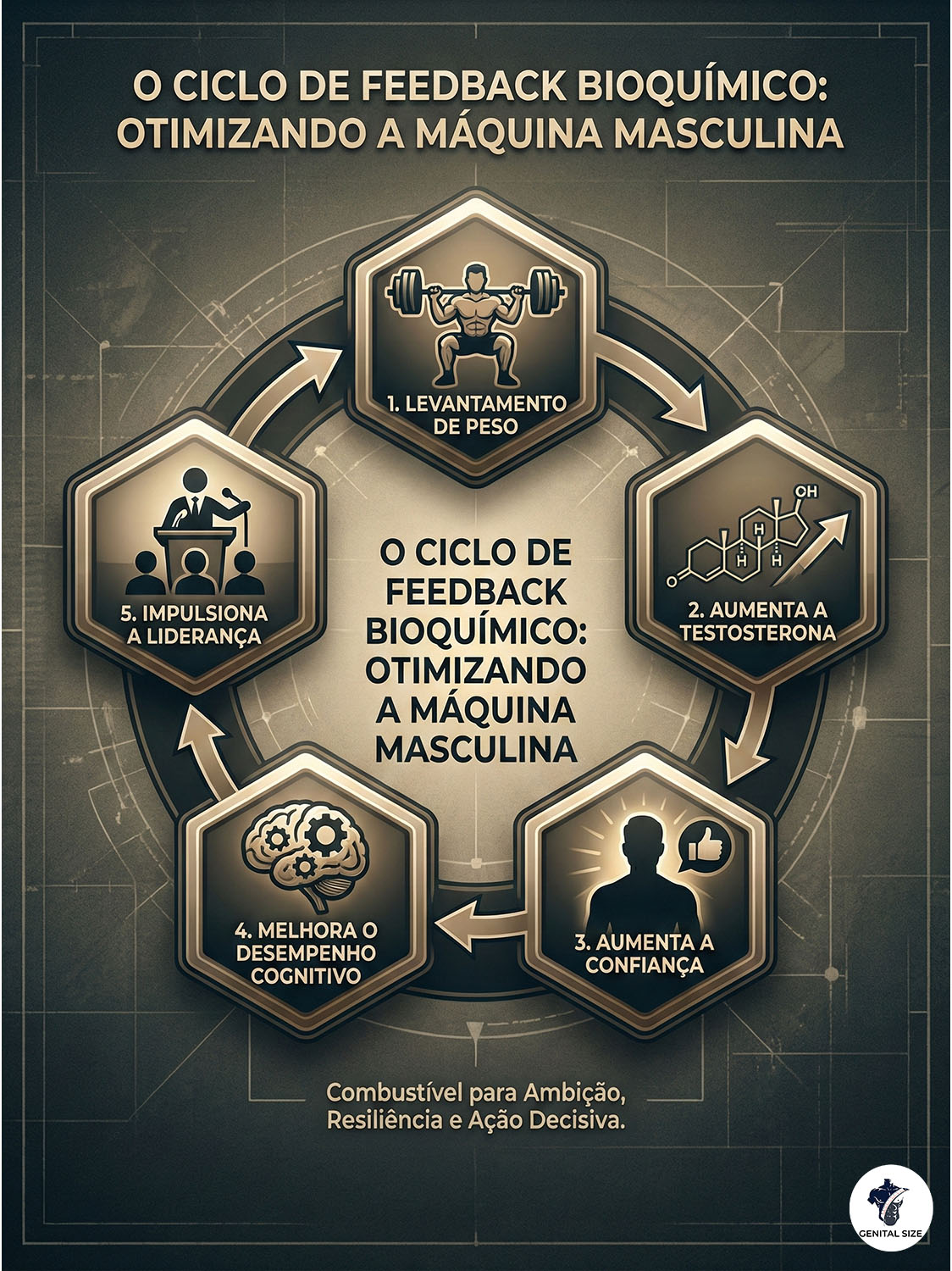 Infográfico do Ciclo de Feedback Bioquímico