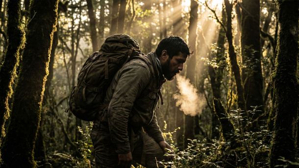 Un hombre fuerte realizando un levantamiento compuesto pesado para mejorar la salud hormonal.