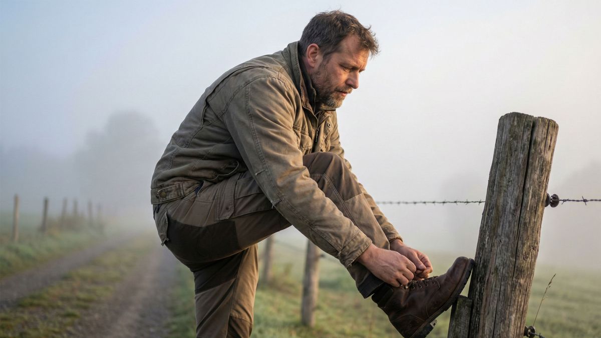 Mann praktiziert disziplinierte Selbstpflege durch tägliche Routine und körperliche Bereitschaft