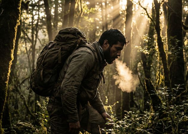 Um homem forte executando um levantamento composto pesado para melhorar a saúde hormonal.