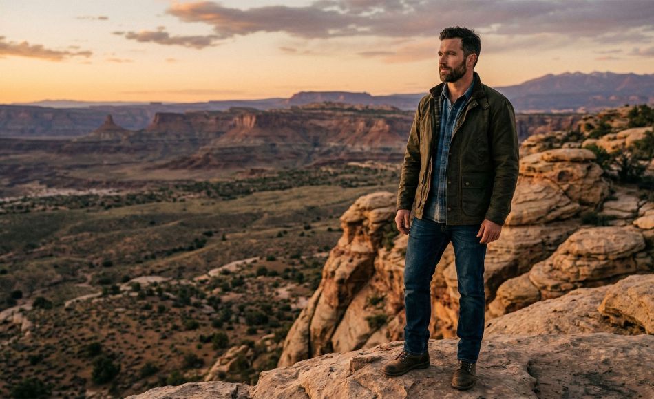 A confident man embodying strength and purpose, representing the traits of attraction.