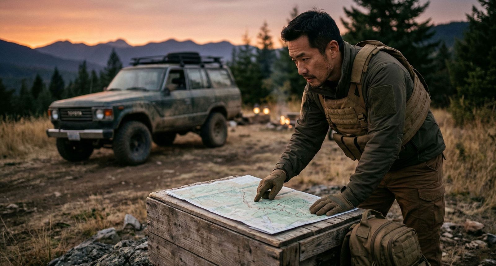 地方の「Life Unit」環境で自立に備える男性。