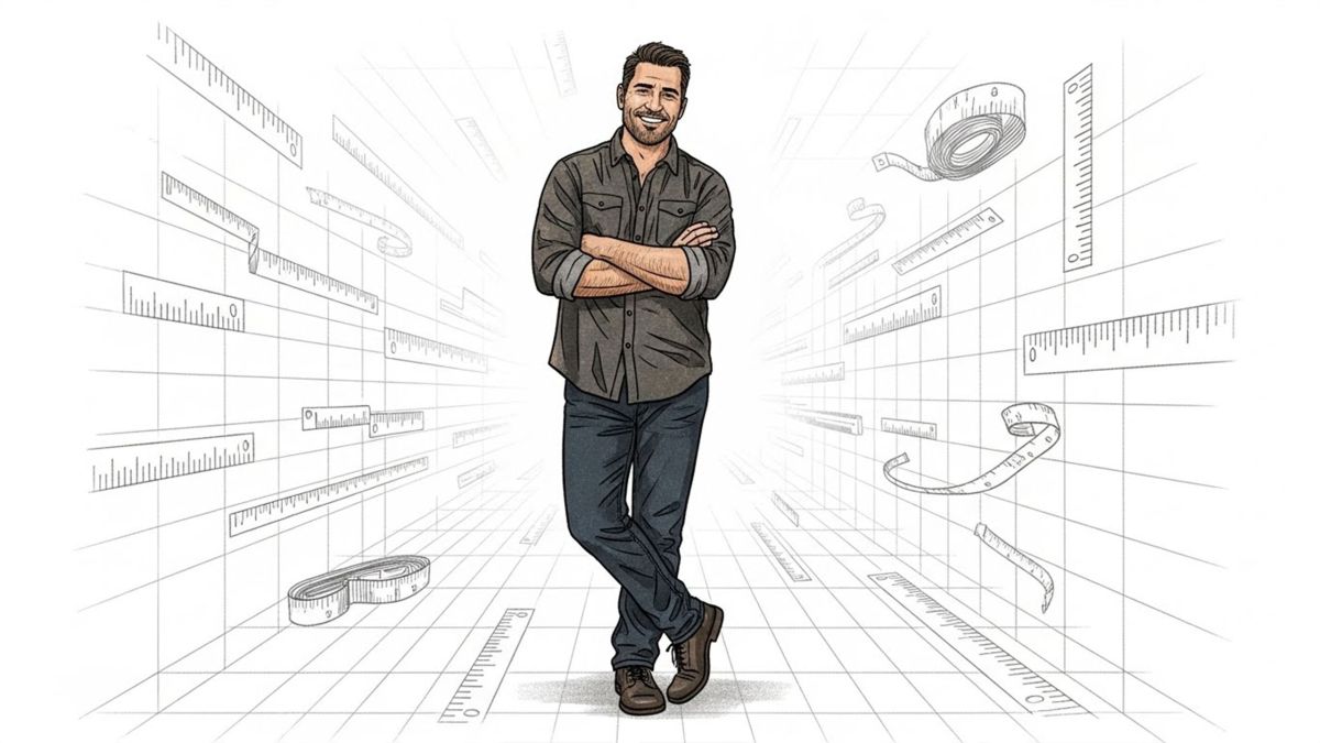 Illustration representing common penis size myths and male sexual confidence