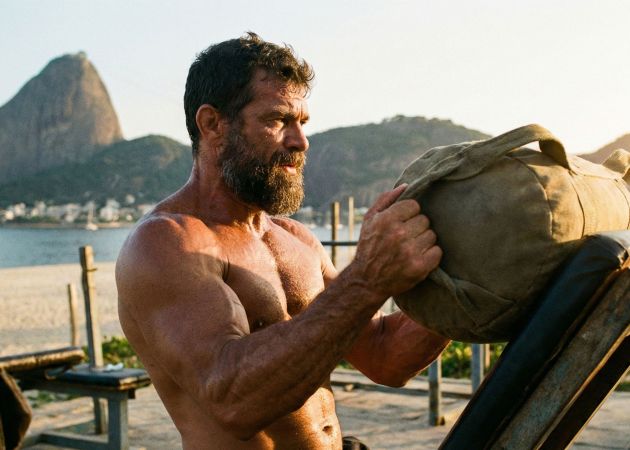Homem realizando treino ao ar livre representando saúde e vitalidade masculina