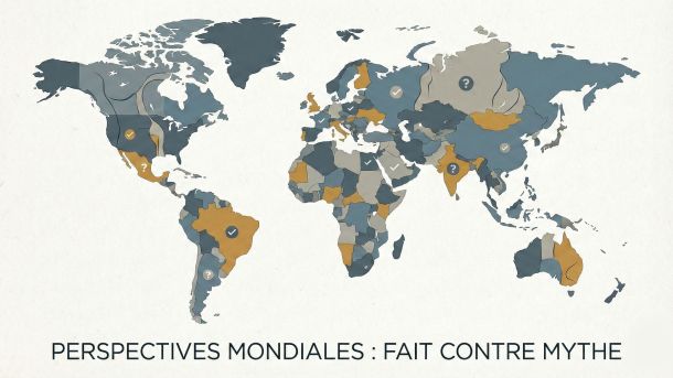 Illustration montrant les perspectives mondiales sur les mythes corporels et les idées reçues culturelles