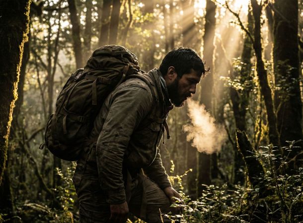 Um homem forte executando um levantamento composto pesado para melhorar a saúde hormonal.