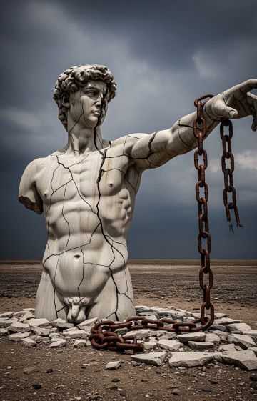 Symbolic image representing breaking penis myths and misconceptions.